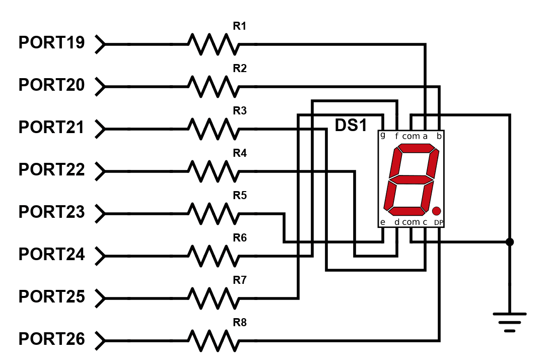 7 Segment Wiring Diagram